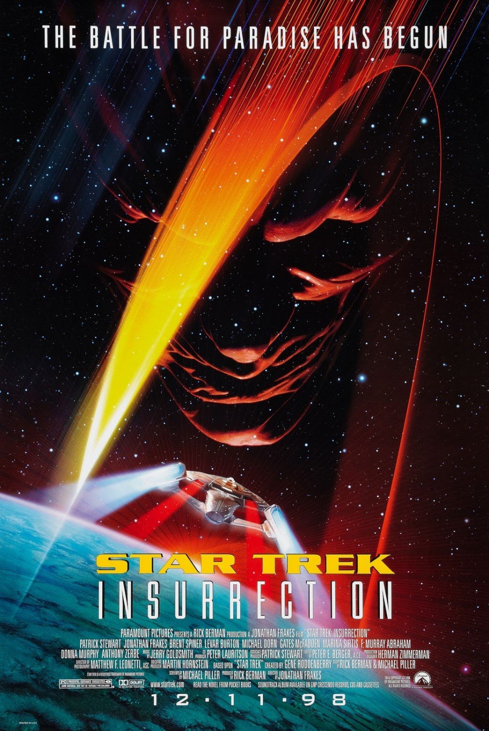 L'affiche du film Star Trek: Insurrection