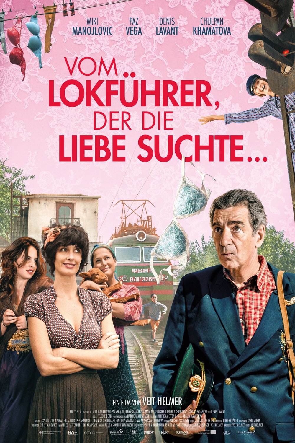 German poster of the movie Vom Lokführer, der die Liebe suchte...