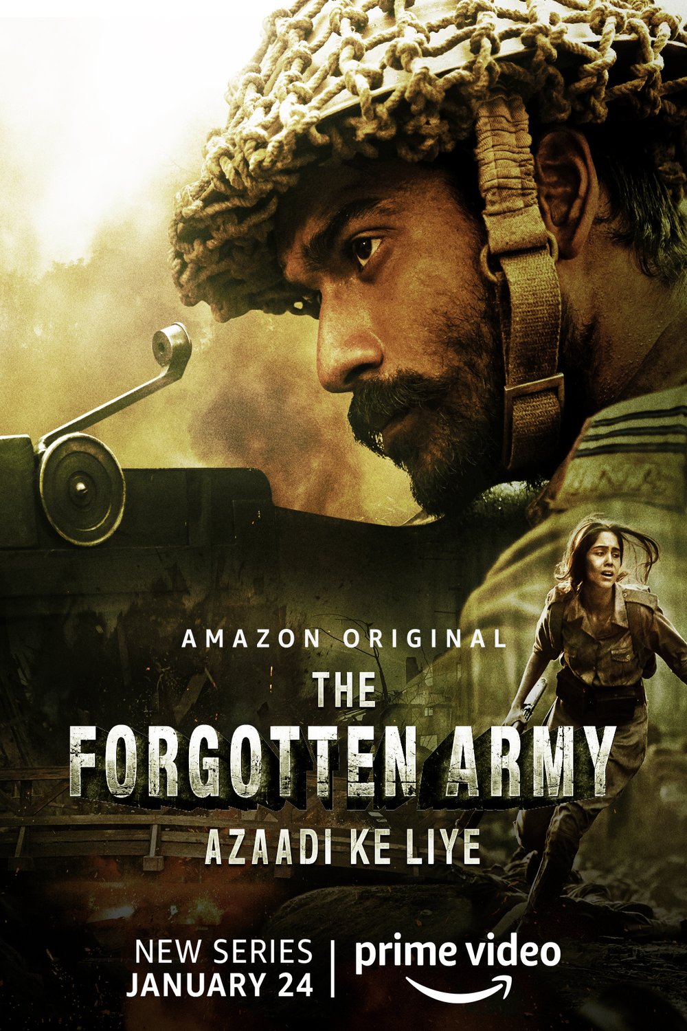 Hindi poster of the movie The Forgotten Army - Azaadi ke liye