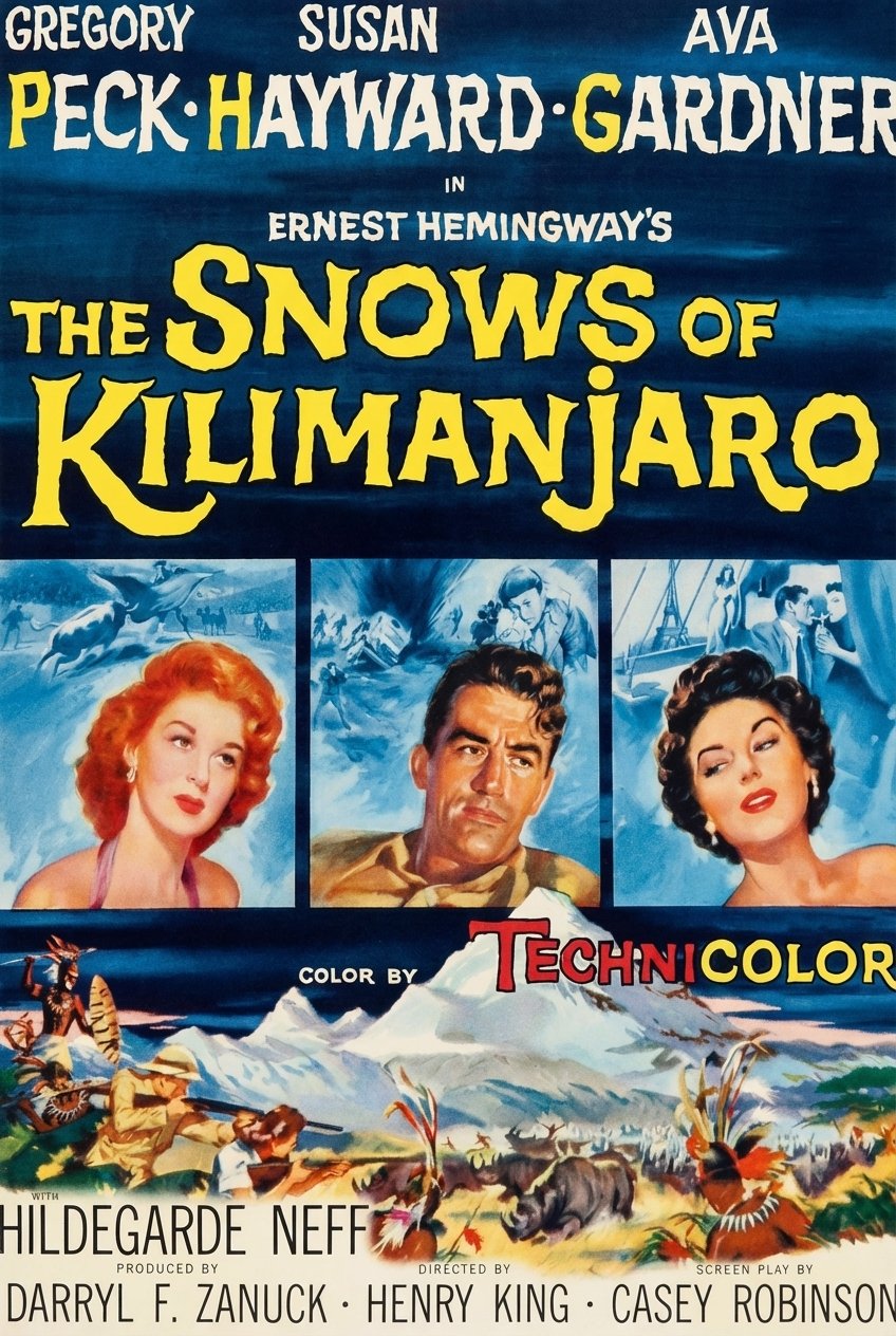 L'affiche du film Les neiges du Kilimandjaro [1952]