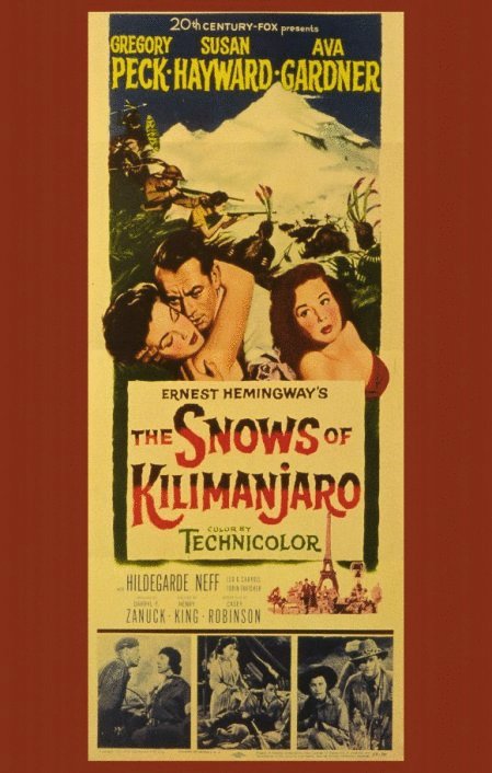 L'affiche du film The Snows of Kilimanjaro