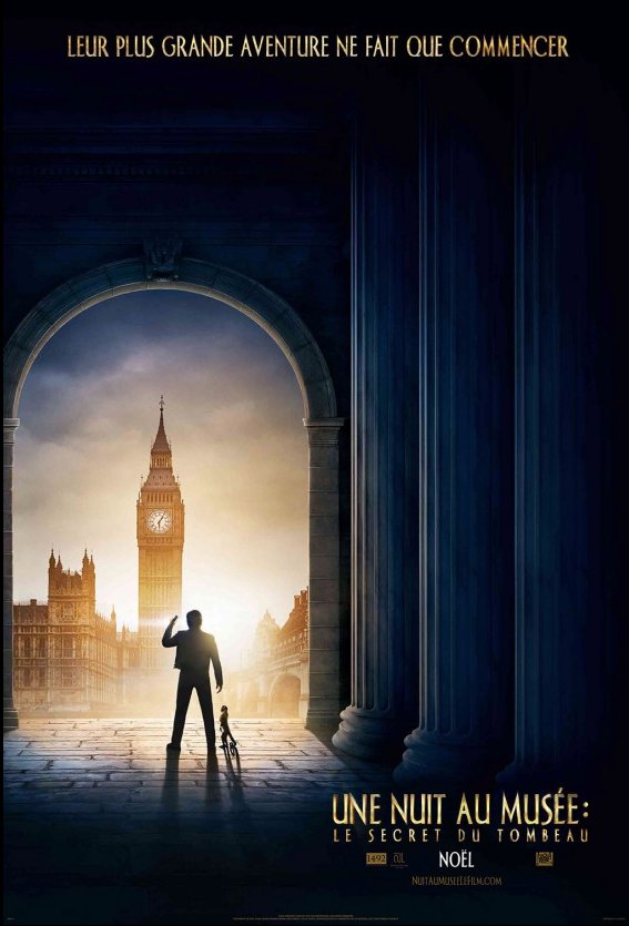 L'affiche du film Une nuit au musée: Le secret du tombeau