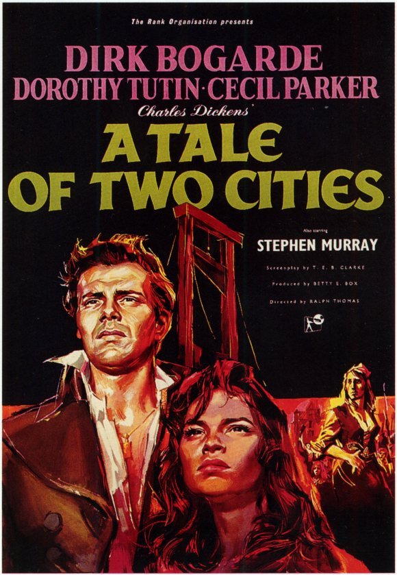 L'affiche originale du film A Tale of Two Cities en anglais