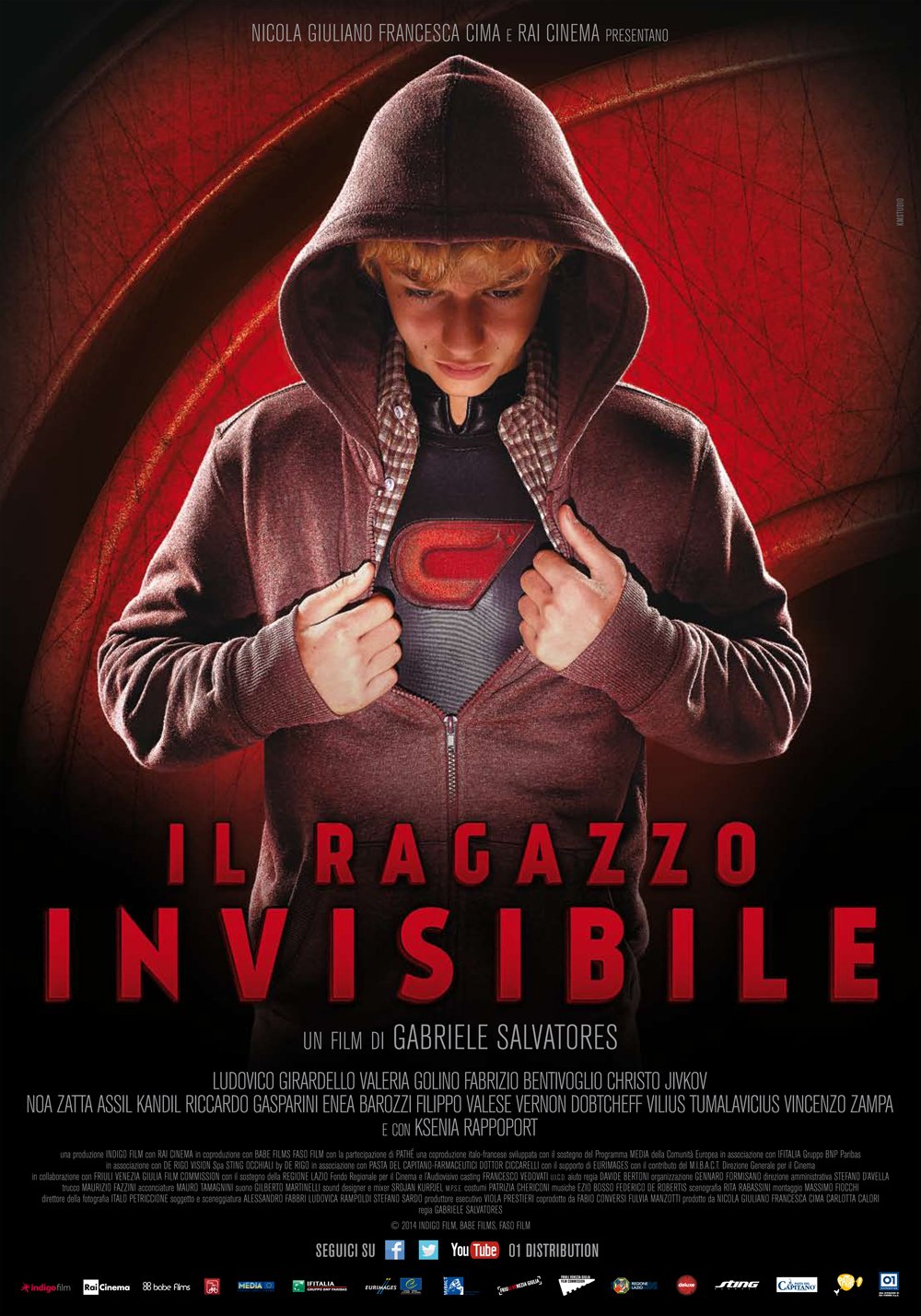 Italian poster of the movie The Invisible Boy