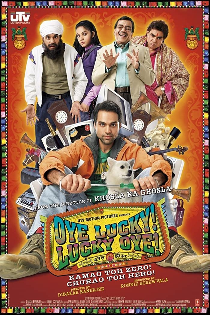 L'affiche originale du film Oye Lucky! Lucky Oye! en Hindi