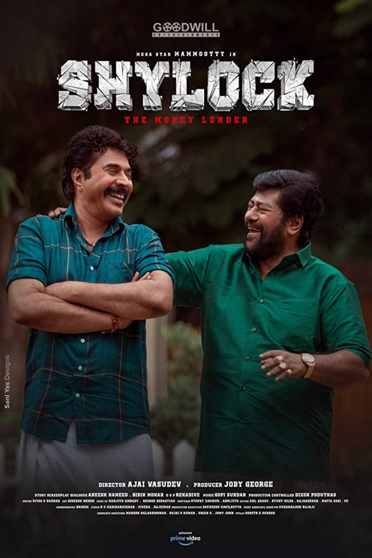 Malayalam poster of the movie Shylock