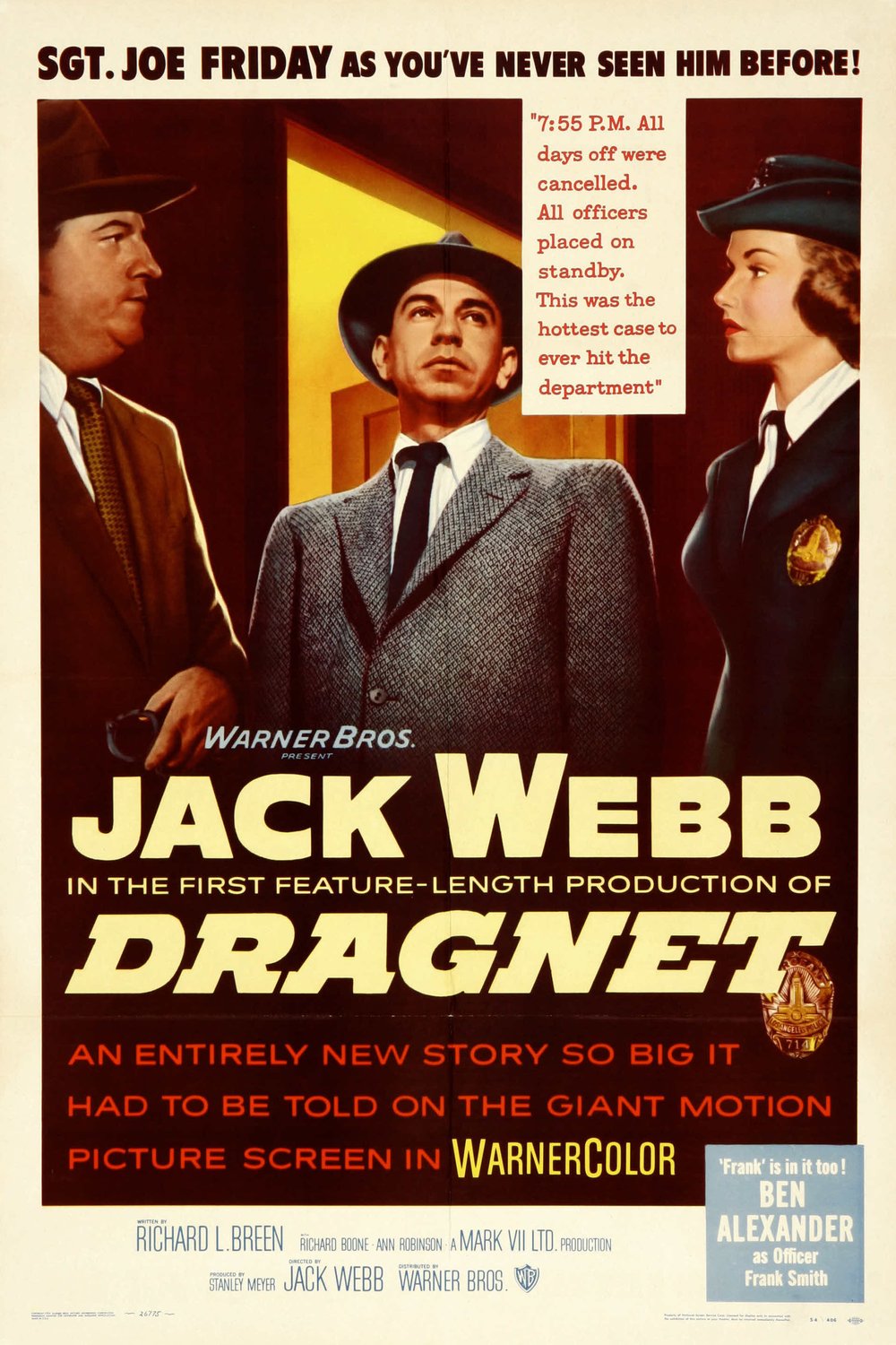 L'affiche du film Dragnet