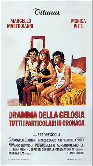 L'affiche originale du film Dramma della gelosia en italien