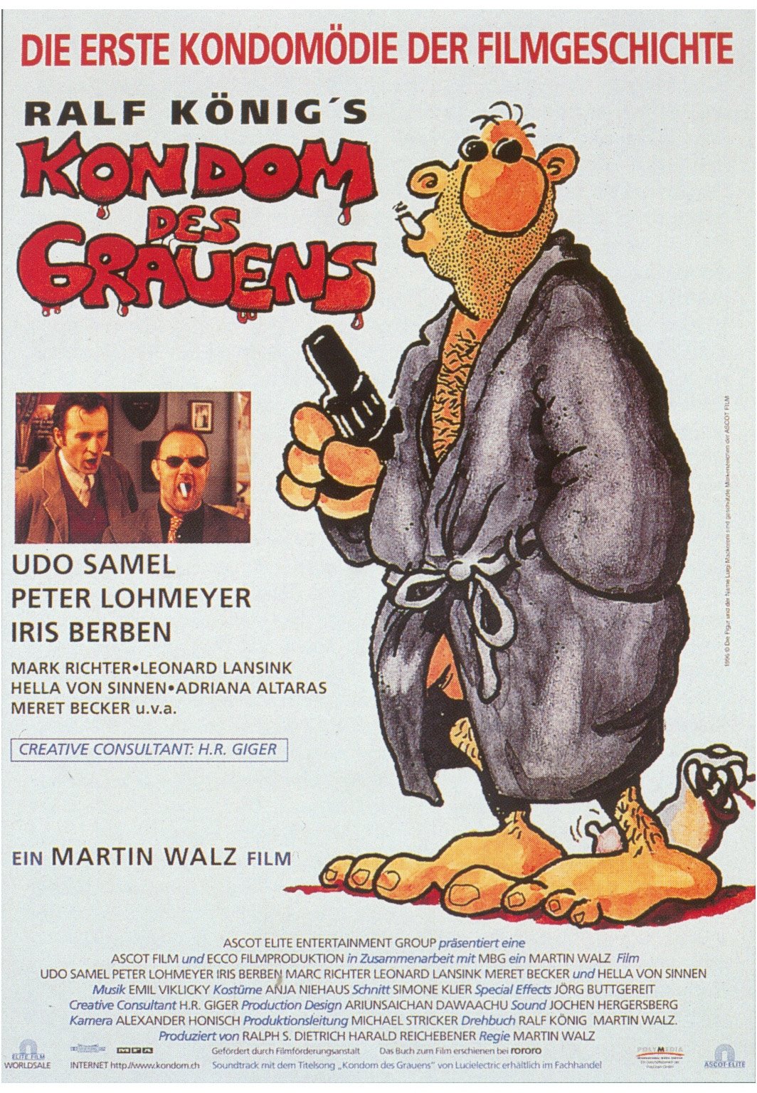 L'affiche originale du film Kondom des Grauens en allemand