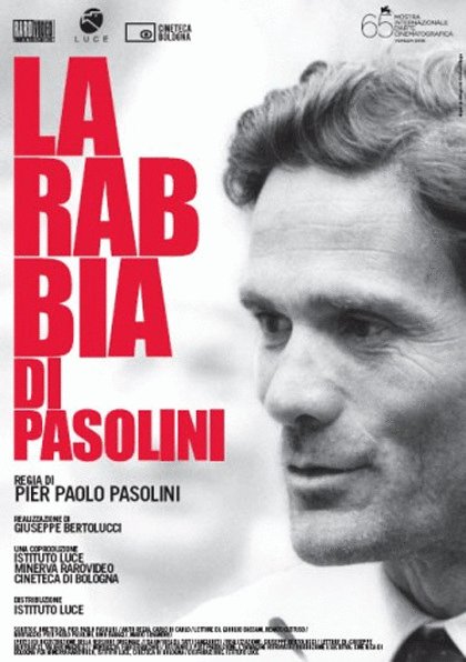 L'affiche originale du film La Rabbia di Pasolini en italien