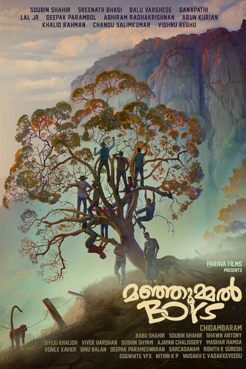 Malayalam poster of the movie Manjummel Boys