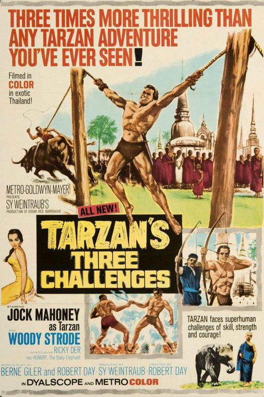 L'affiche du film Tarzan's Three Challenges