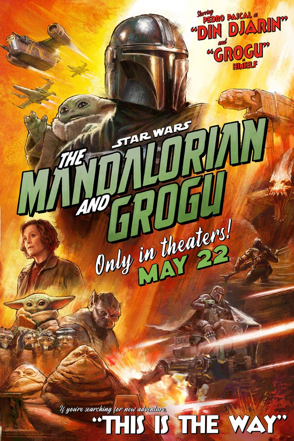 Poster of the movie Star Wars: The Mandalorian and Grogu