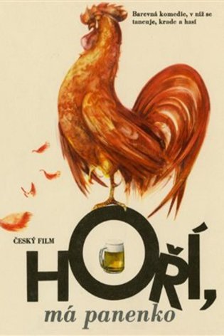 Czech poster of the movie Horí, má panenko