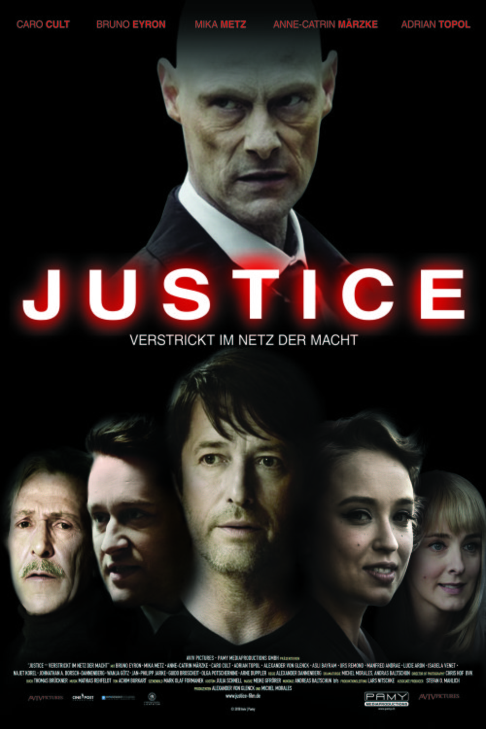 German poster of the movie Justice
