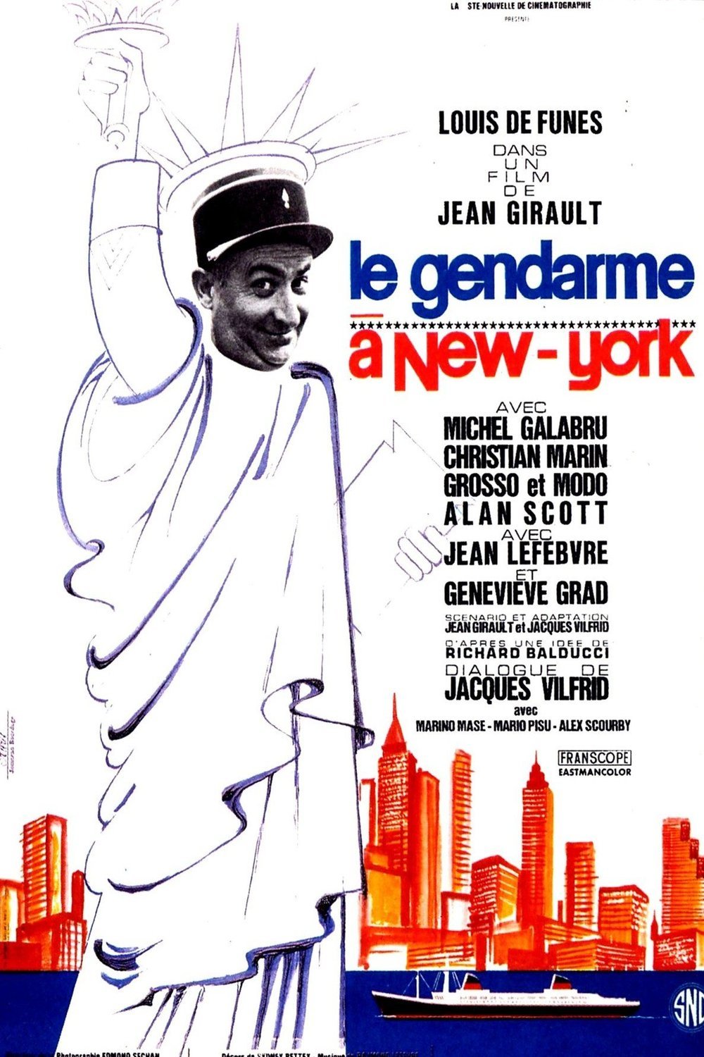 L'affiche du film Le gendarme à New York