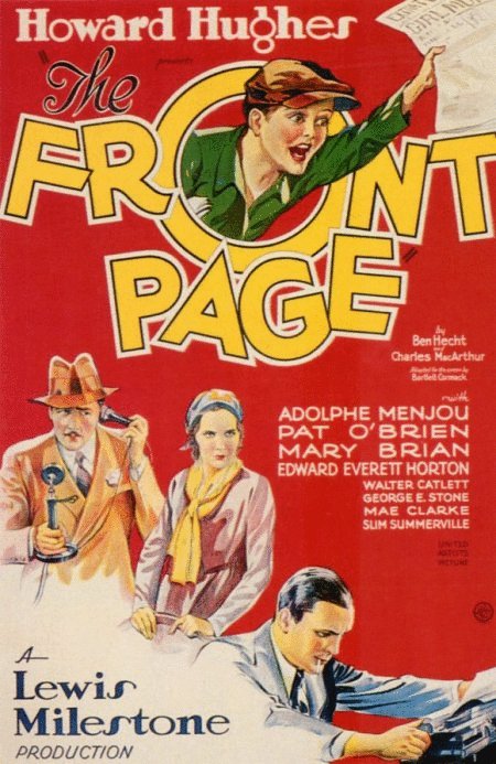 L'affiche du film The Front Page