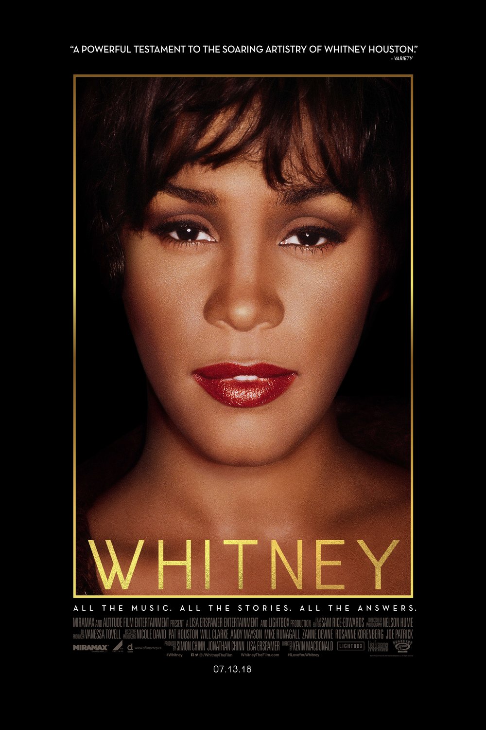 L'affiche du film Whitney [2018]