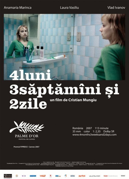 L'affiche du film 4 luni, 3 saptamini si 2 zile [2007]