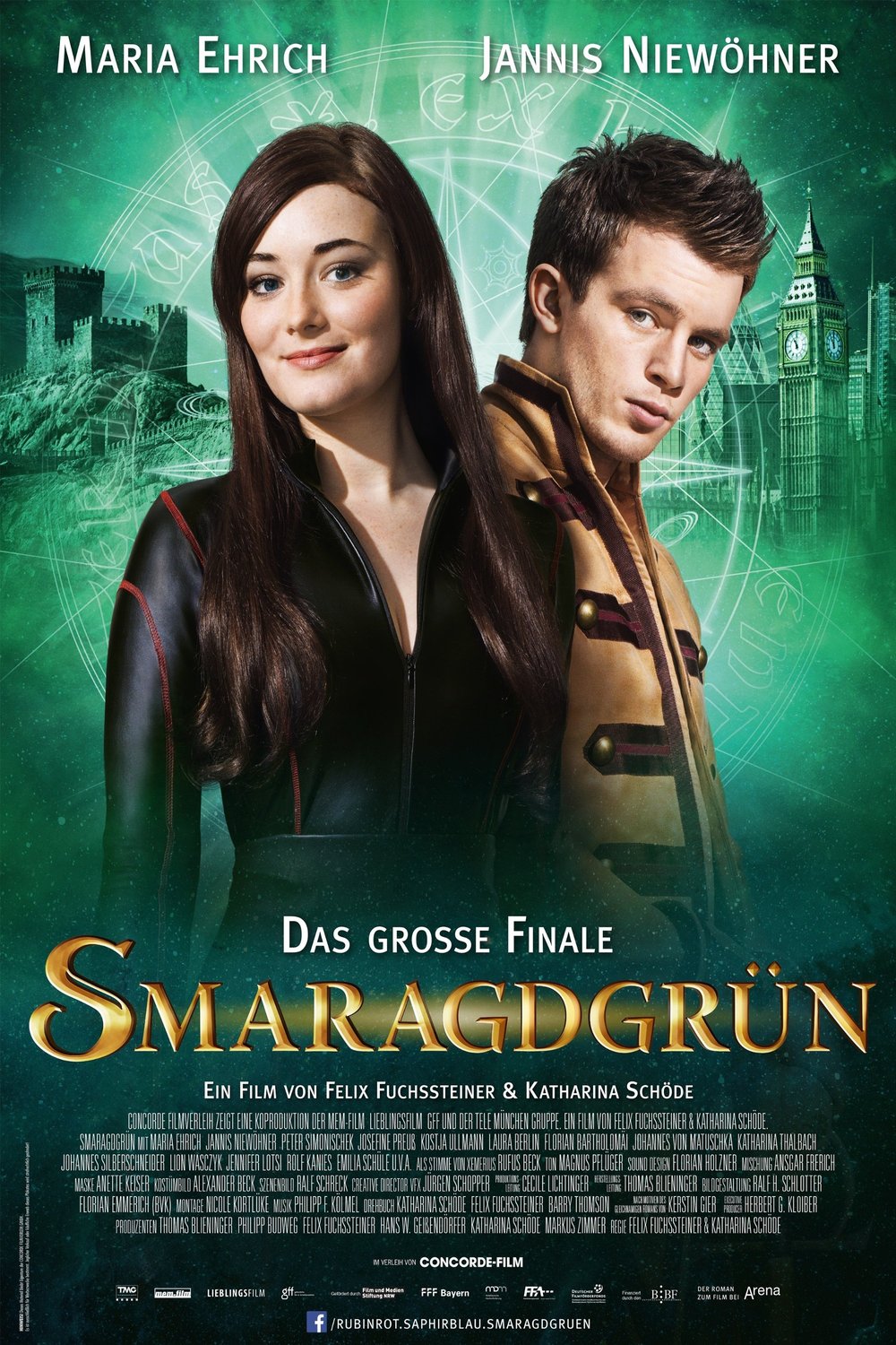 German poster of the movie Emerald Green