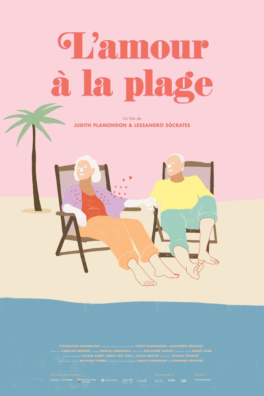 L'affiche du film L'Amour à la plage [2018]