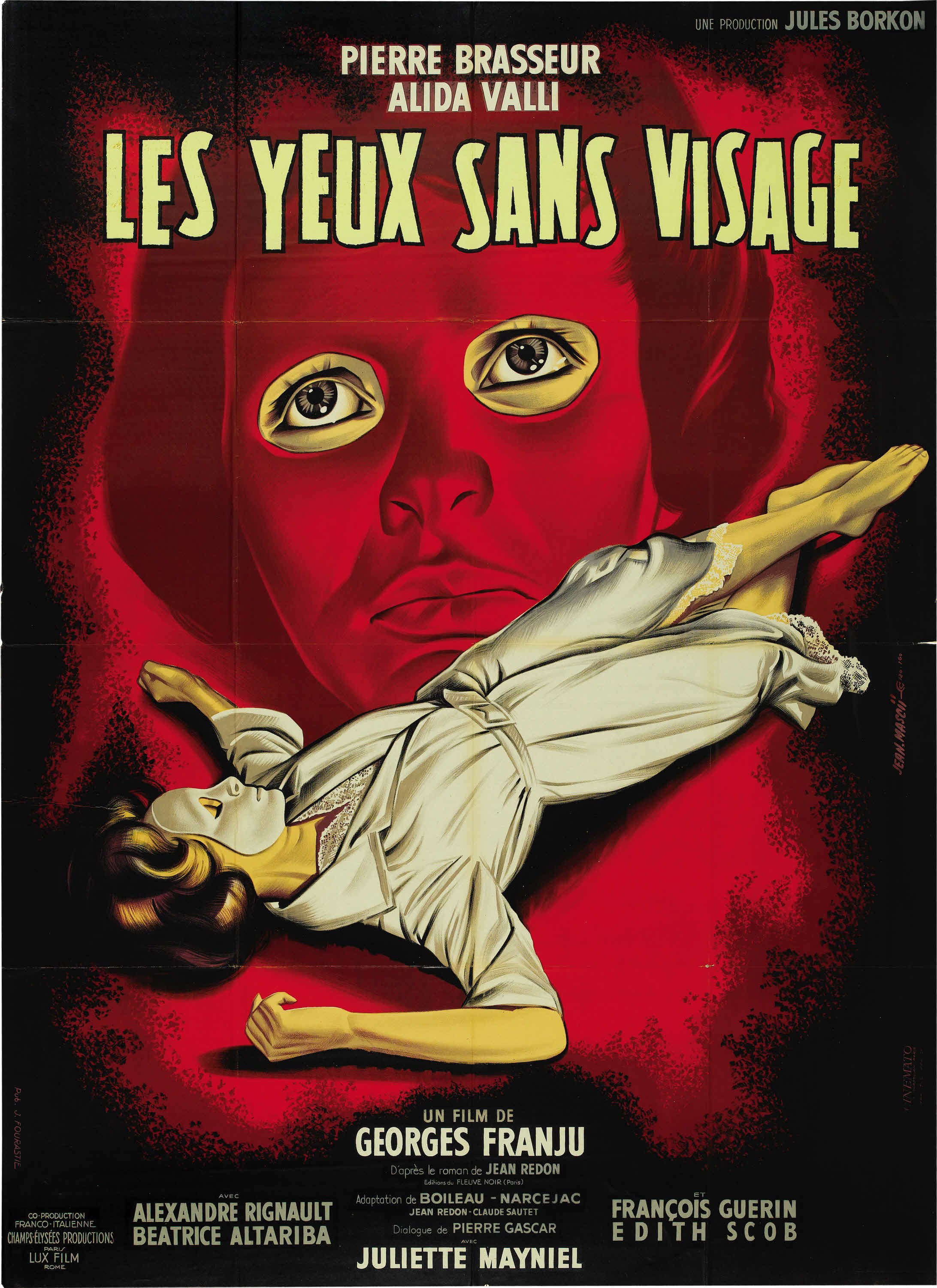 L'affiche du film Les yeux sans visage