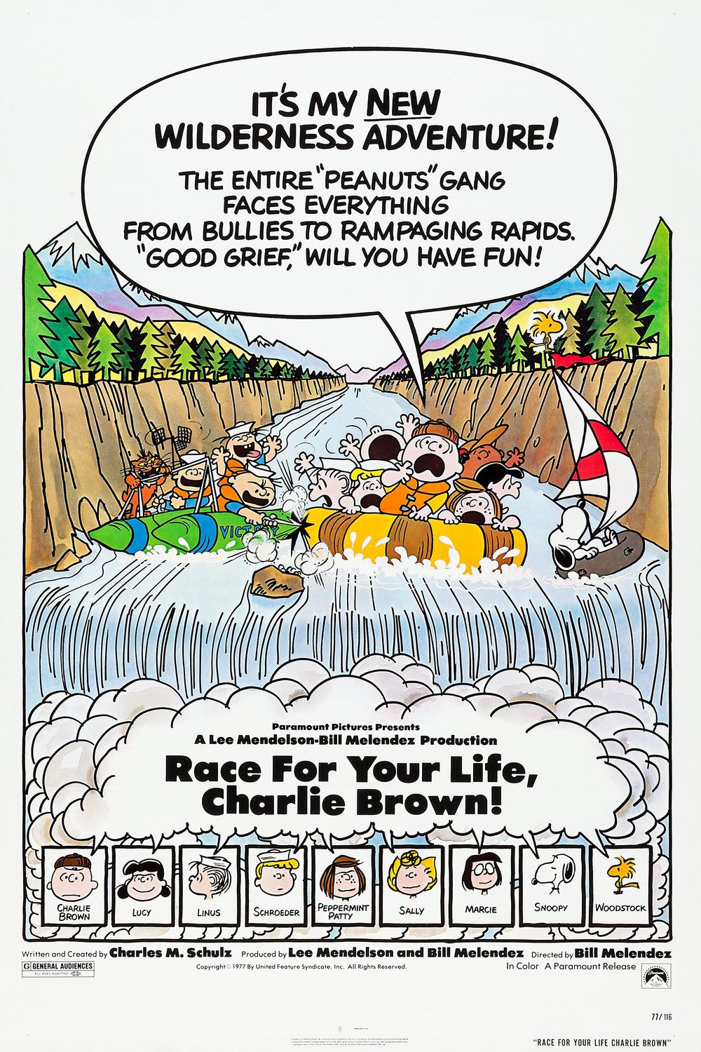 L'affiche du film Race For Your Life, Charlie Brown