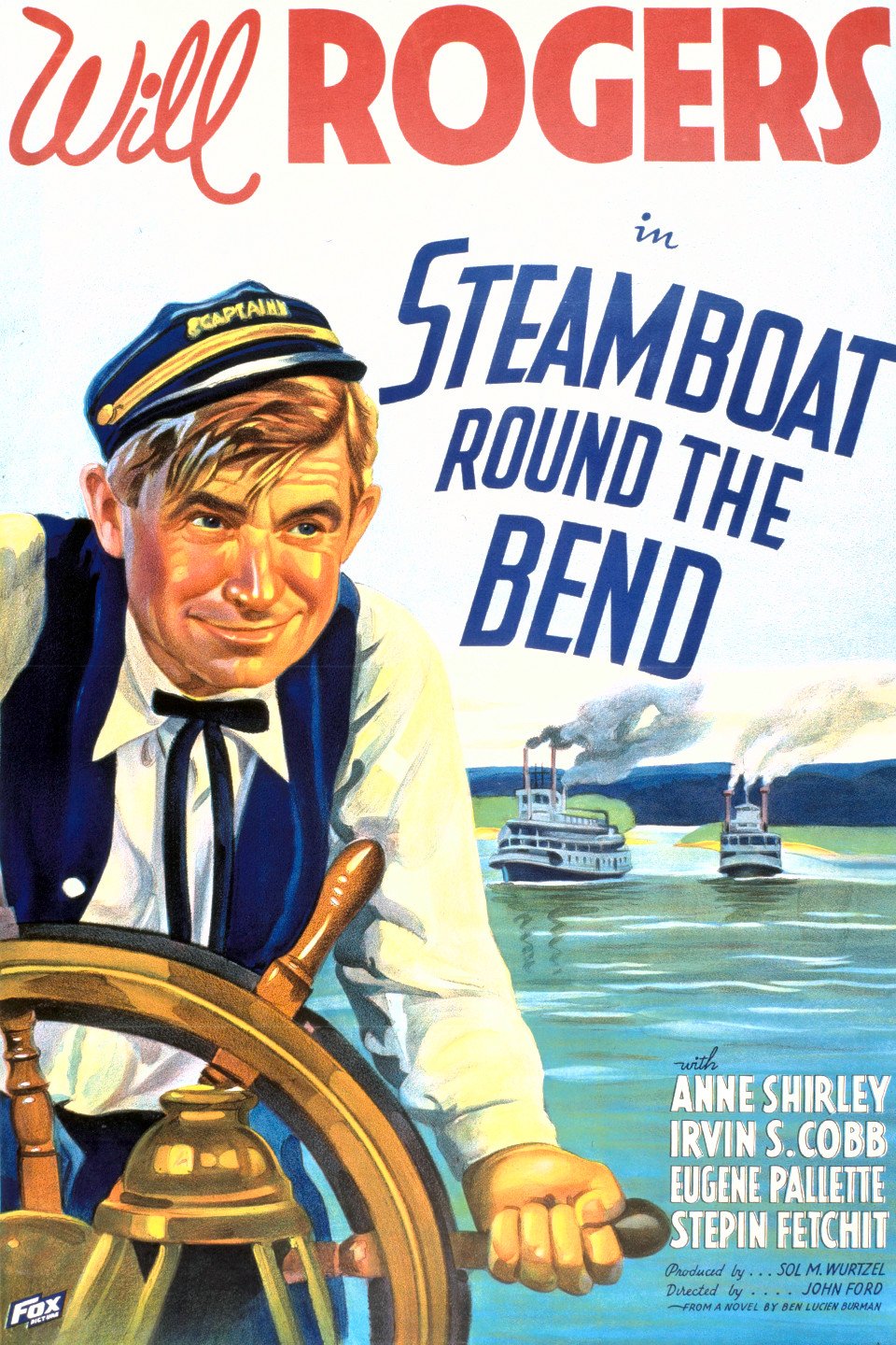 L'affiche du film Steamboat Round the Bend