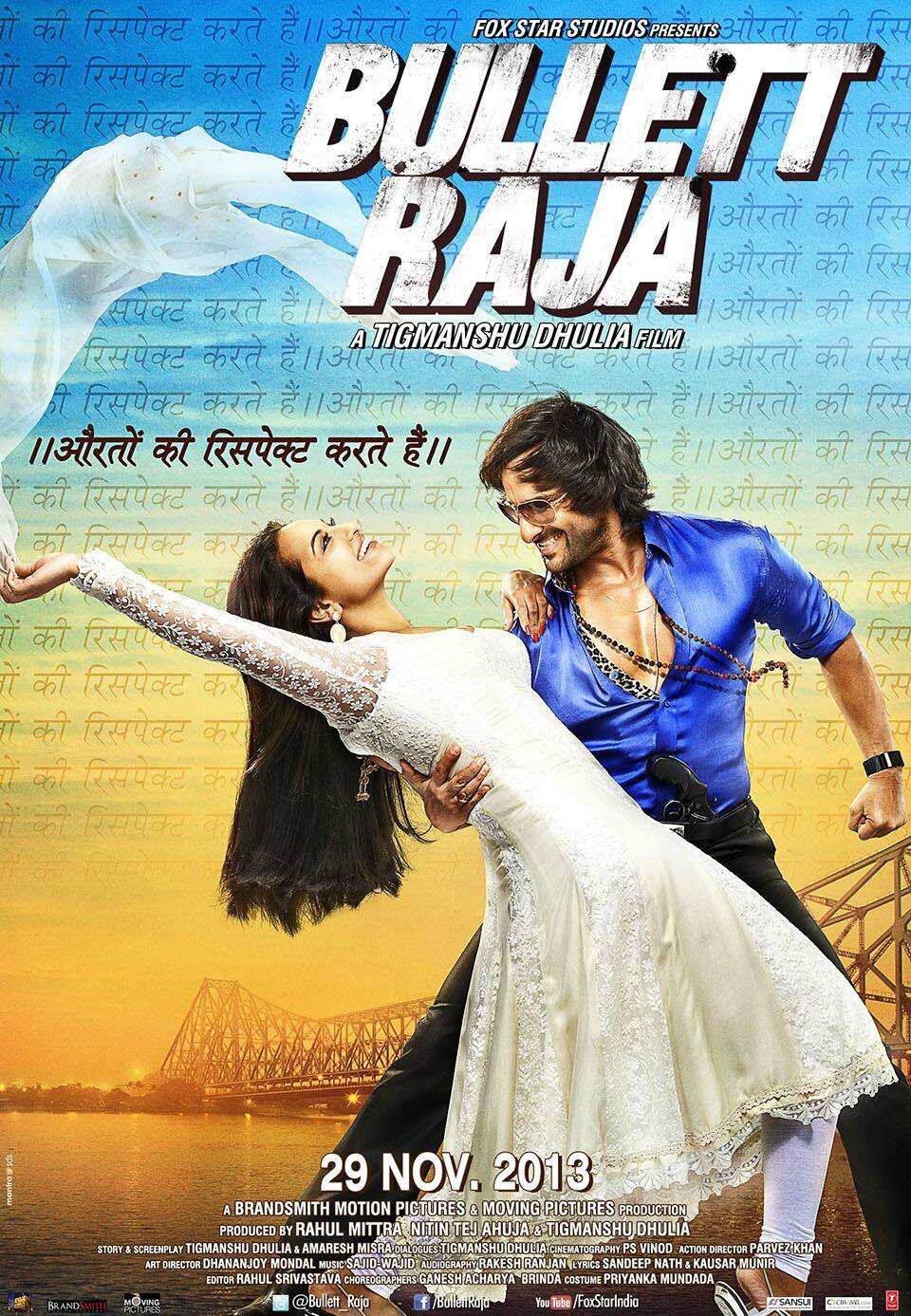 L'affiche originale du film Bullett Raja en Hindi