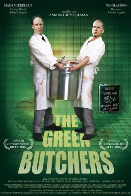 Danish poster of the movie The Green Butchers
