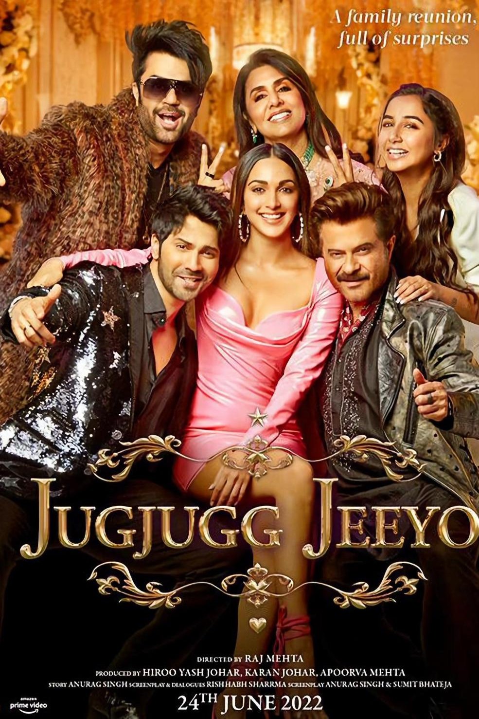 L'affiche originale du film Jugjugg Jeeyo en Hindi
