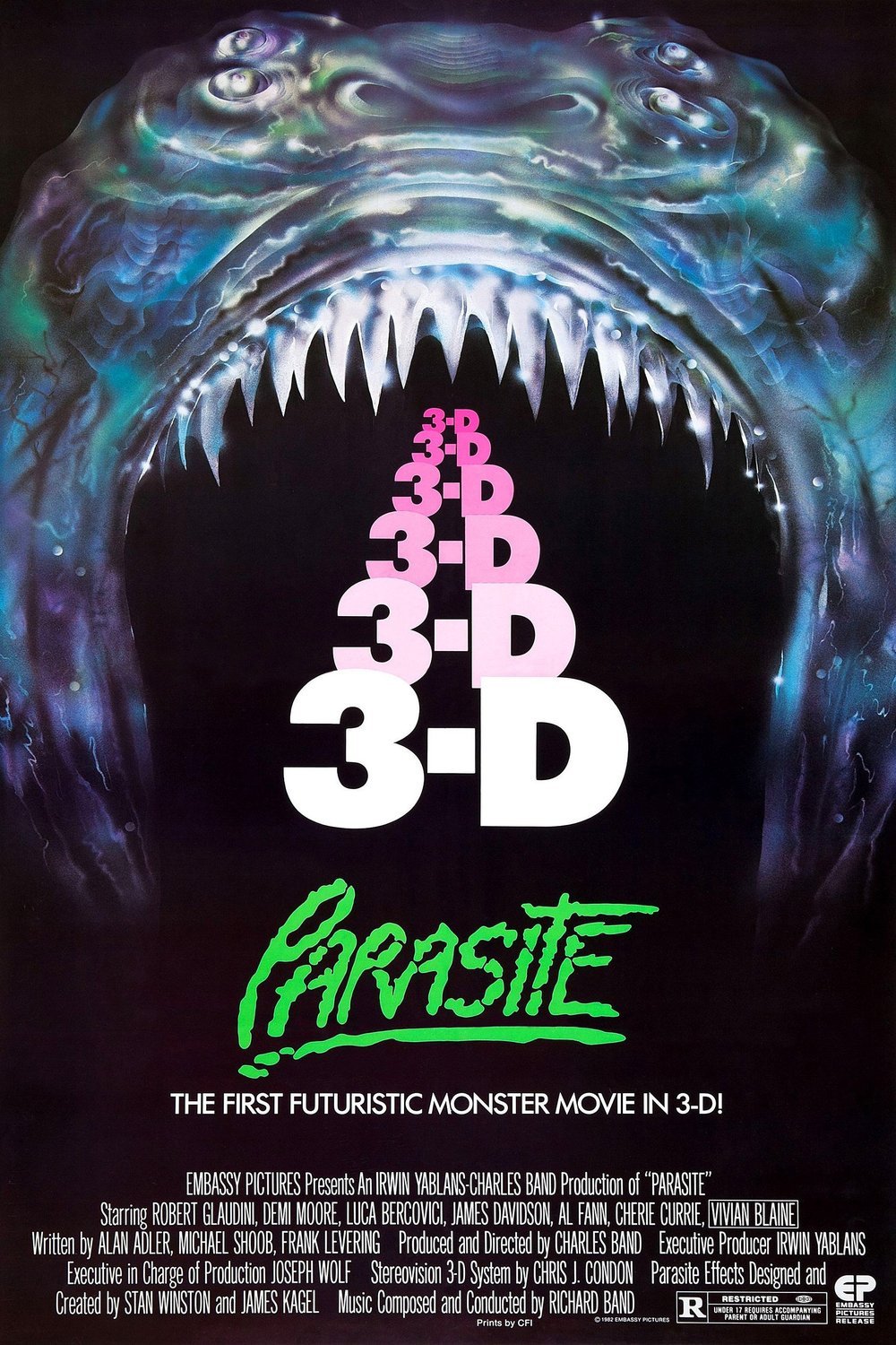 L'affiche du film Parasite [1982]