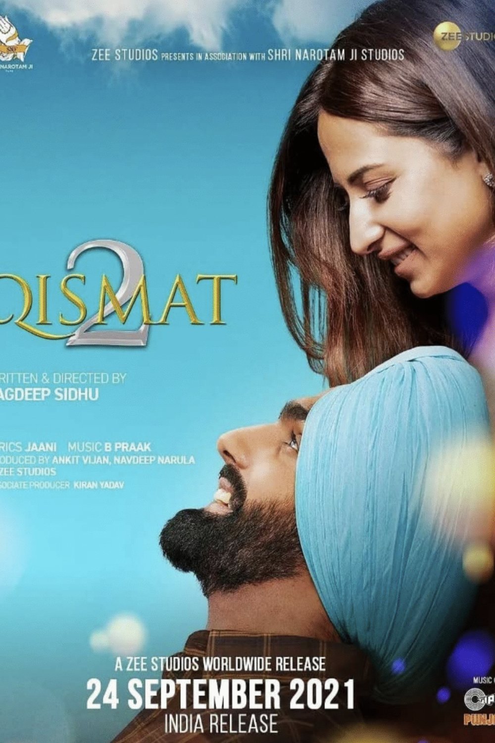 L'affiche originale du film Qismat 2 en Penjabi