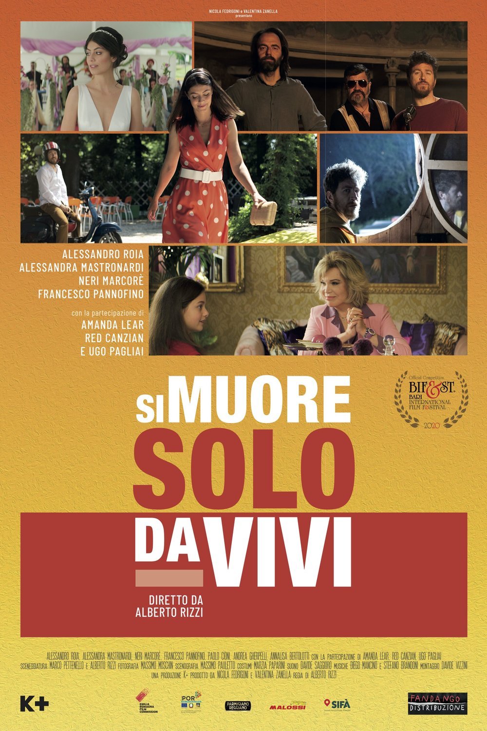L'affiche originale du film Si muore solo da vivi en italien