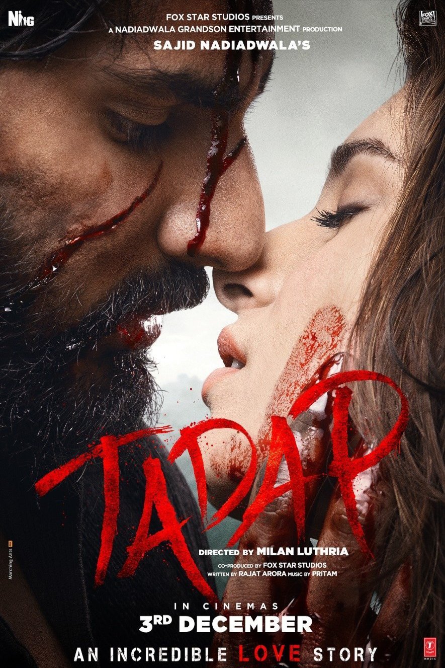 Hindi poster of the movie Tadap