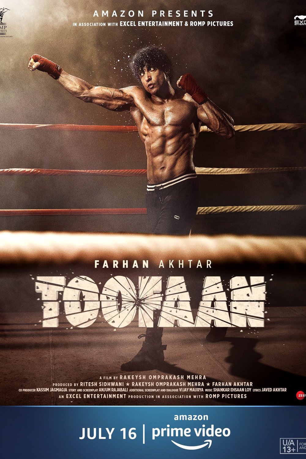 Hindi poster of the movie Toofaan