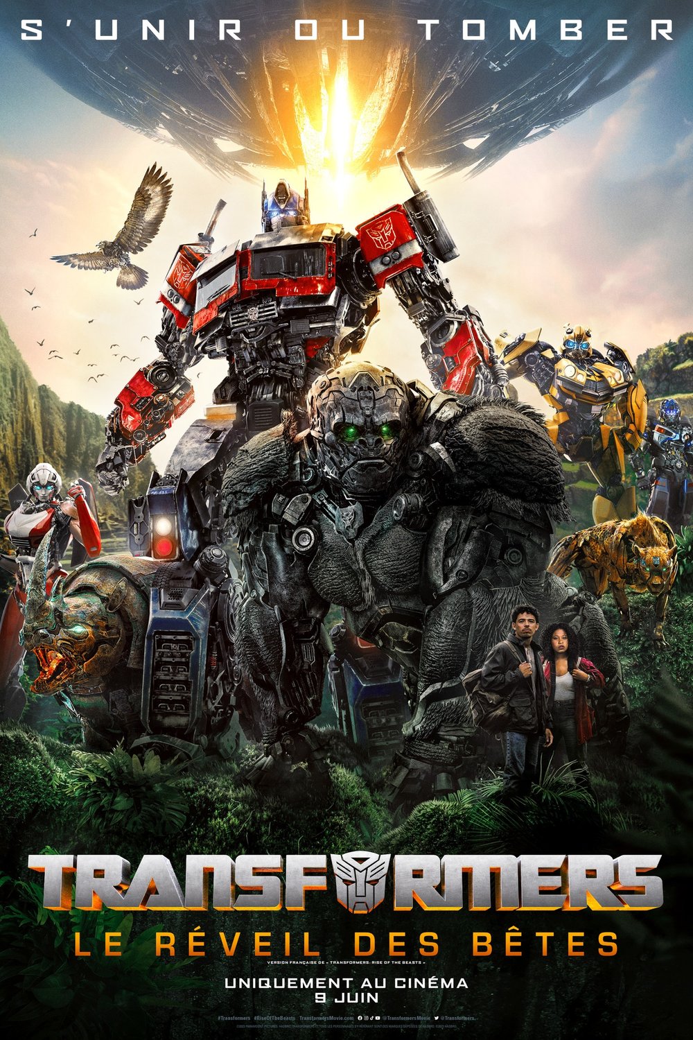 L'affiche du film Transformers: Le réveil des Bêtes