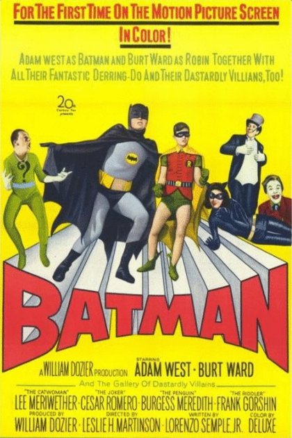 L'affiche du film Batman: The Movie