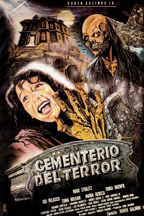 Spanish poster of the movie Cementerio del terror