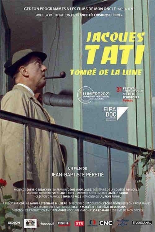 L'affiche du film Jacques Tati, tombé de la lune