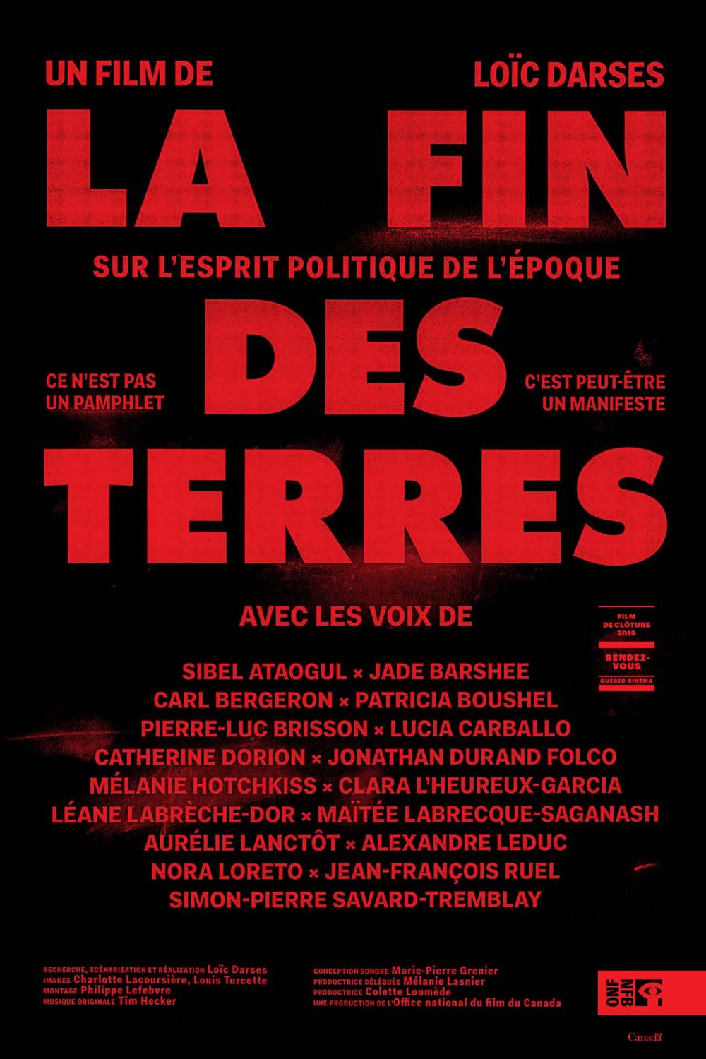 Poster of the movie La fin des terres
