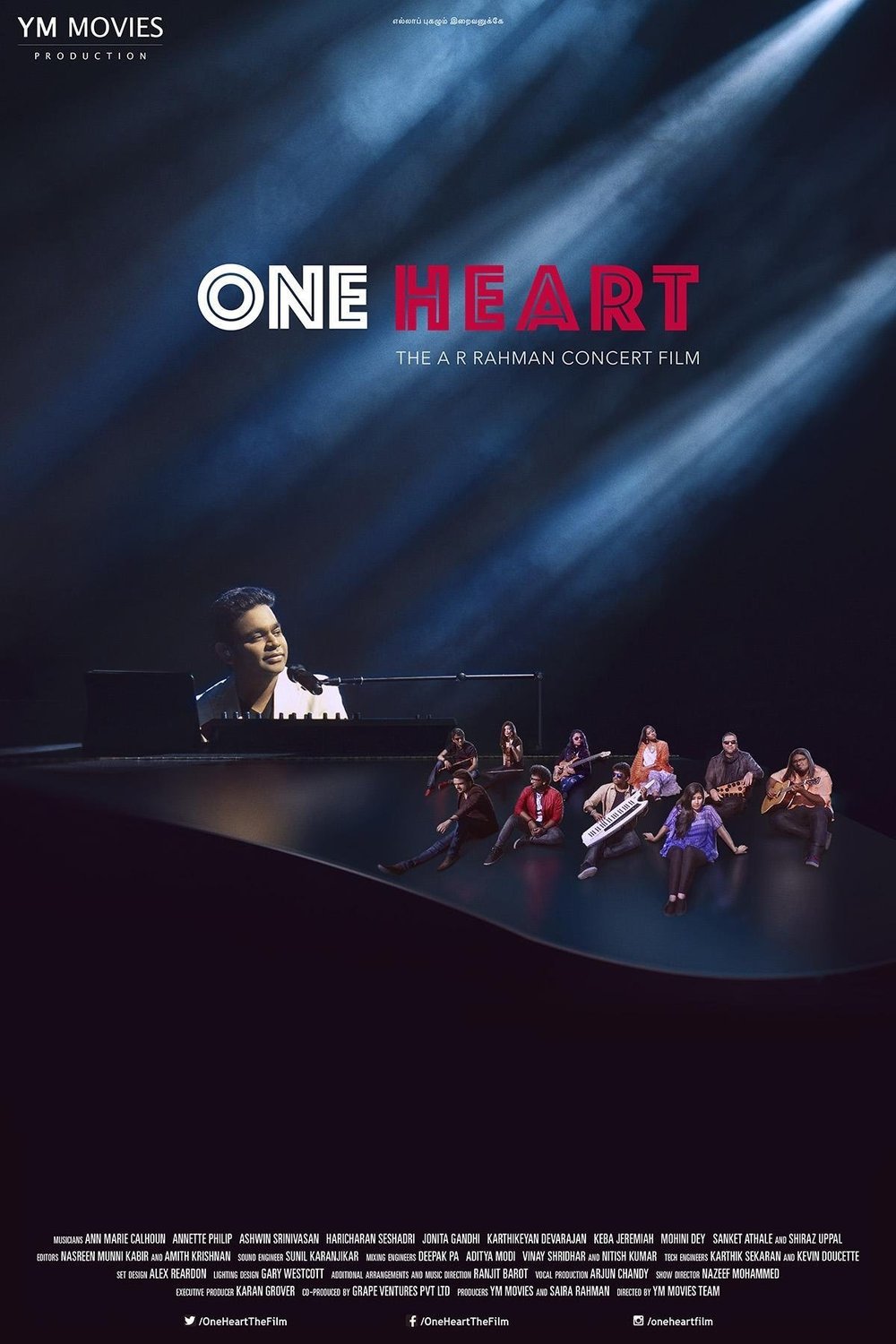 L'affiche du film One Heart: The A.R. Rahman Concert Film