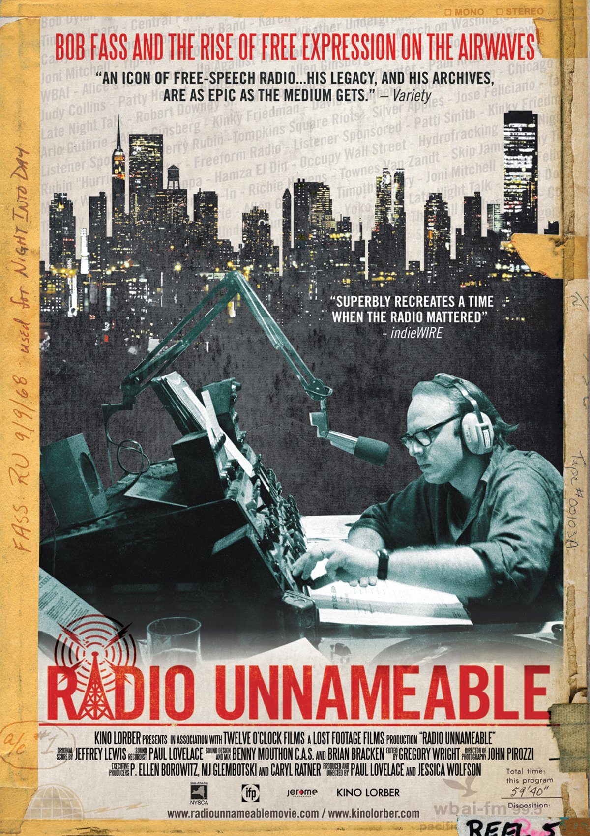 L'affiche du film Radio Unnameable