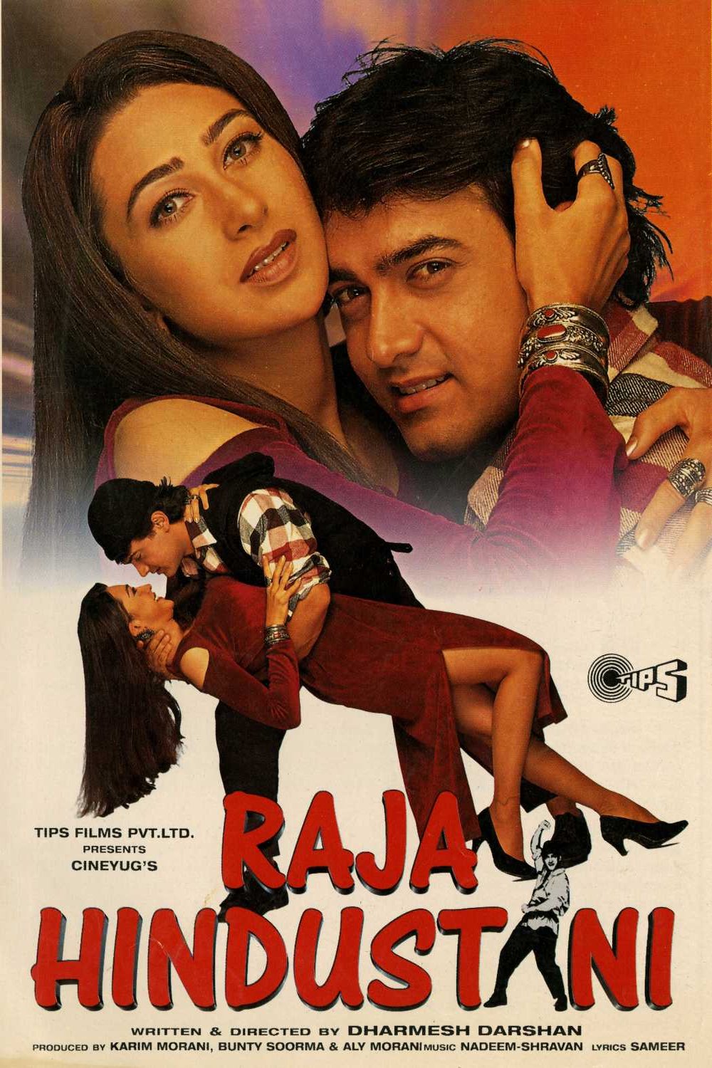 L'affiche originale du film Raja Hindustani en Hindi
