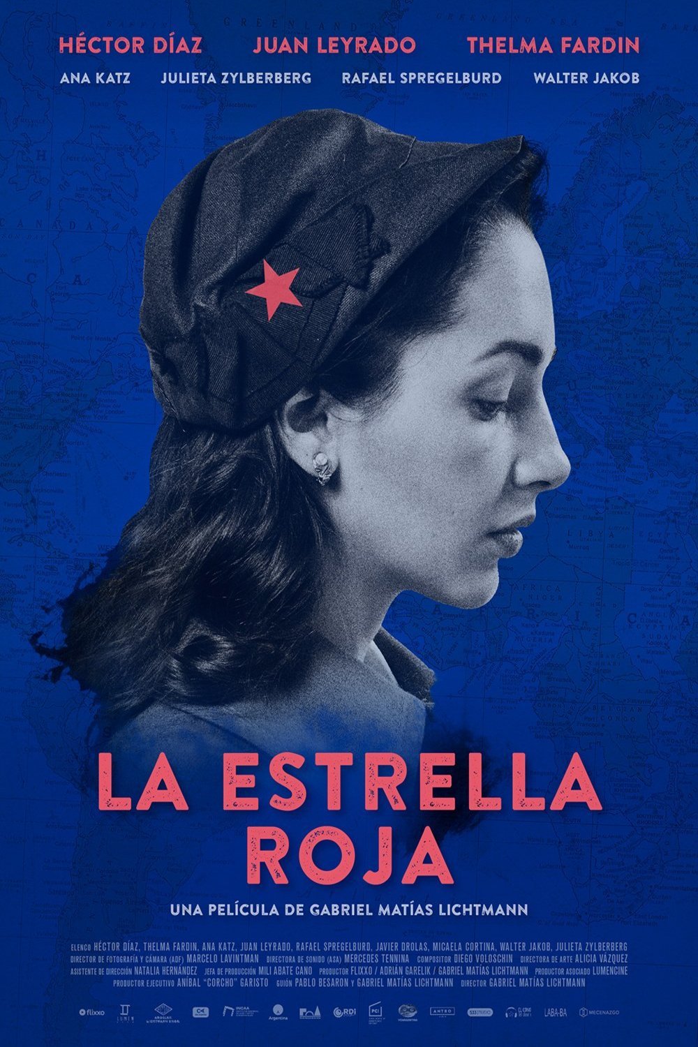 Spanish poster of the movie La estrella roja