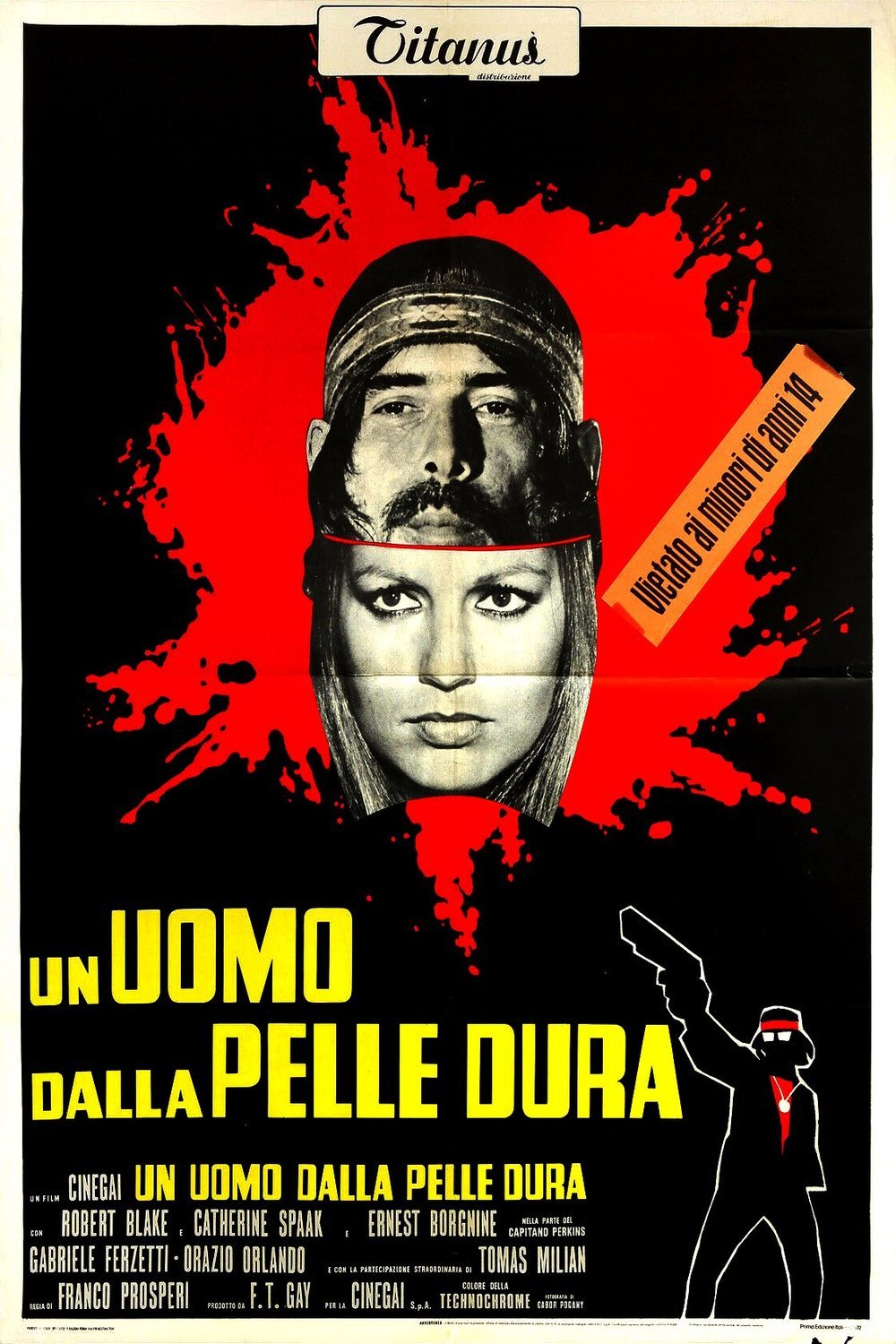 Italian poster of the movie Un uomo dalla pelle dura