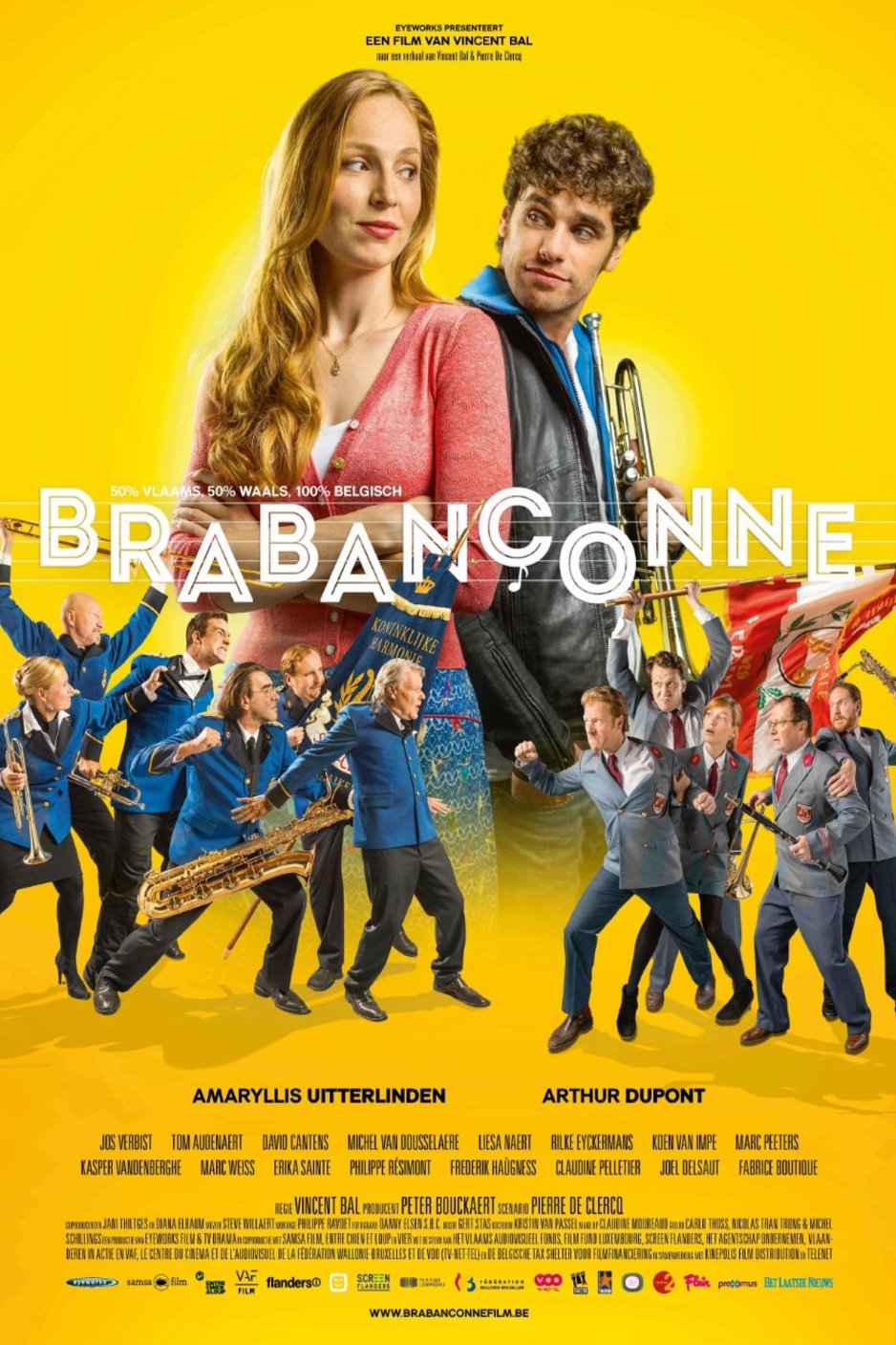 Flemish poster of the movie Belgian Rhapsody