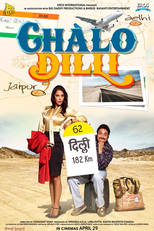 L'affiche originale du film Chalo Dilli en Hindi
