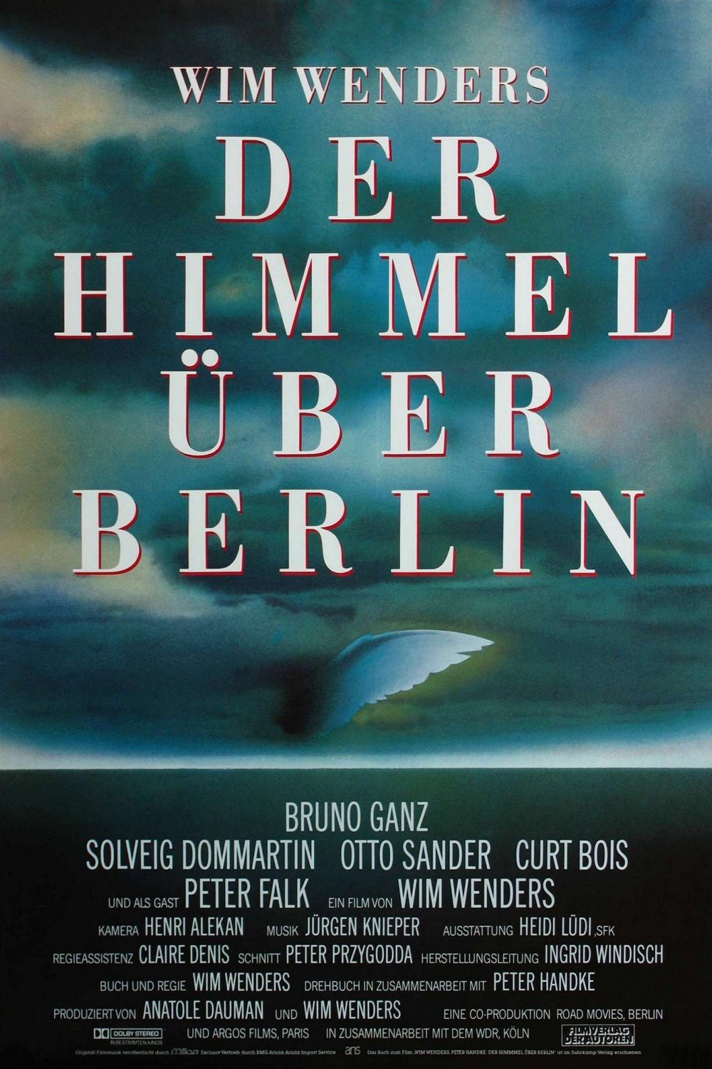 L'affiche originale du film Les ailes du désir en allemand