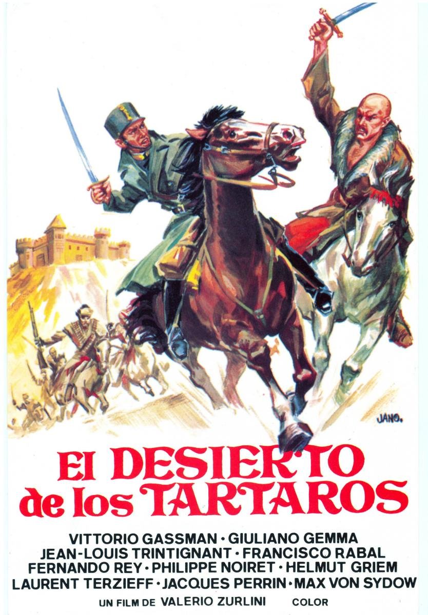 L'affiche originale du film Il deserto dei tartari en italien